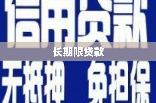 无为长期限贷款