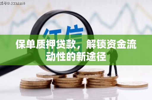 无为保单质押贷款，解锁资金流动性的新途径