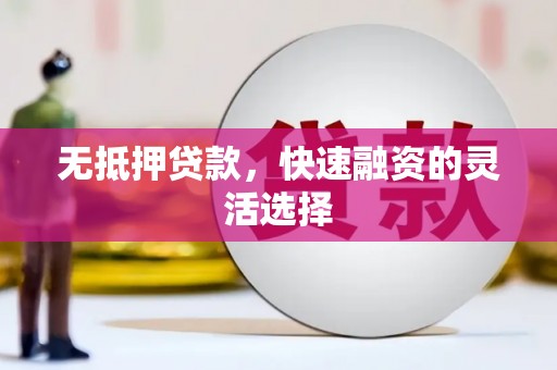 无为无抵押贷款，快速融资的灵活选择