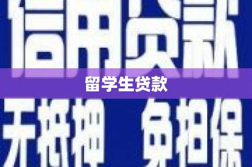 无为留学生贷款