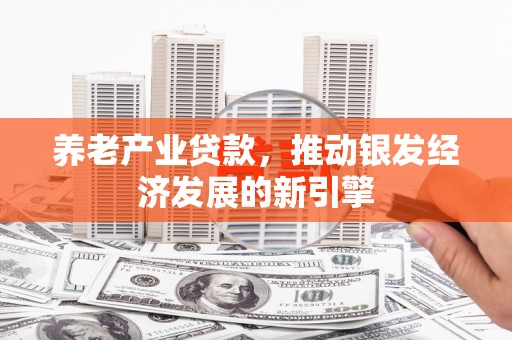 无为养老产业贷款，推动银发经济发展的新引擎