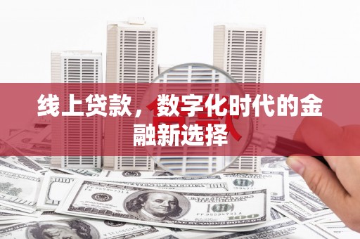 无为线上贷款，数字化时代的金融新选择