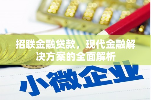 无为招联金融贷款，现代金融解决方案的全面解析