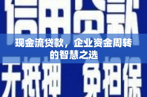 无为现金流贷款，企业资金周转的智慧之选