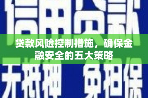 无为贷款风险控制措施，确保金融安全的五大策略