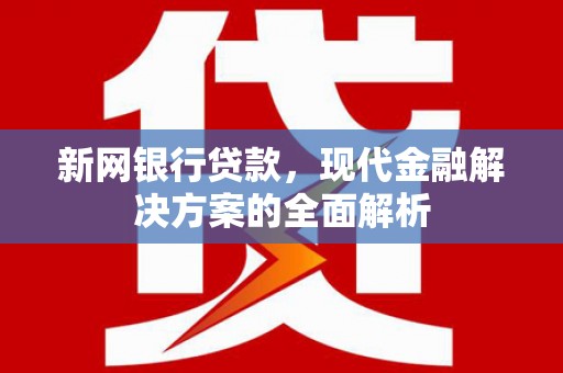 无为新网银行贷款，现代金融解决方案的全面解析