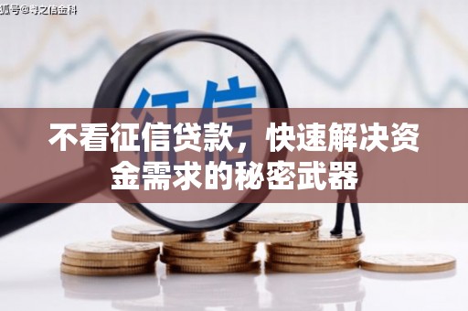 无为不看征信贷款，快速解决资金需求的秘密武器