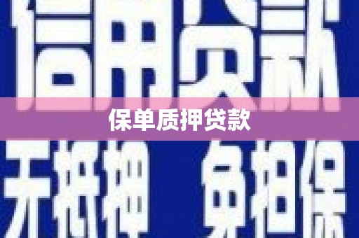 无为保单质押贷款