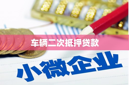 无为车辆二次抵押贷款