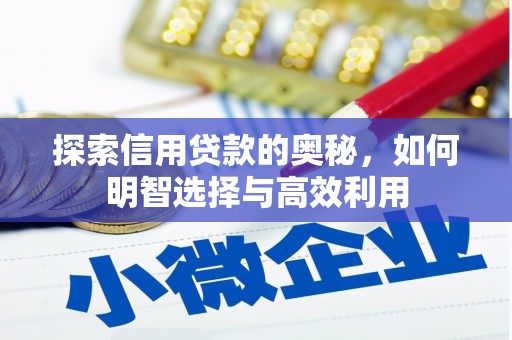 无为探索信用贷款的奥秘，如何明智选择与高效利用