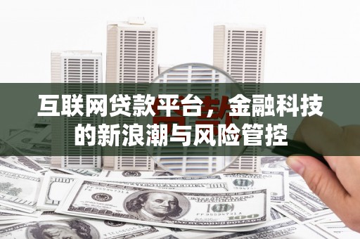 无为互联网贷款平台，金融科技的新浪潮与风险管控