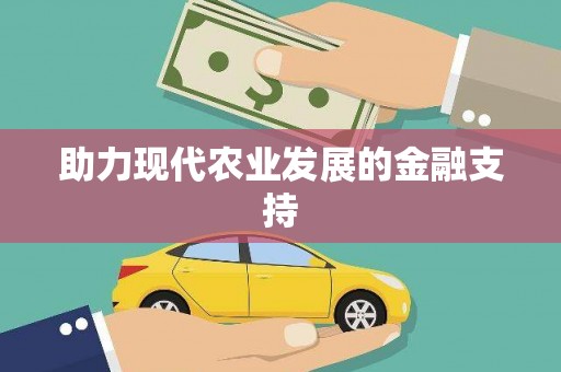 无为助力现代农业发展的金融支持